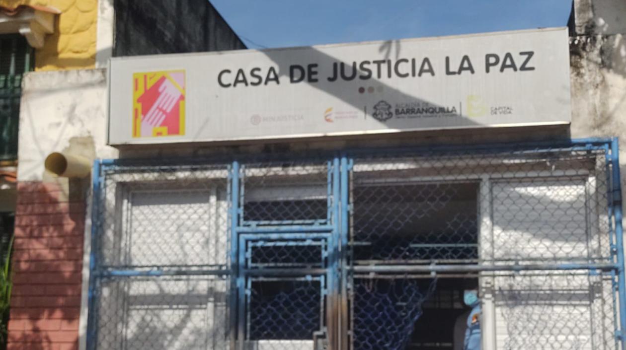 Casa de Justicia en el barrio La Paz.