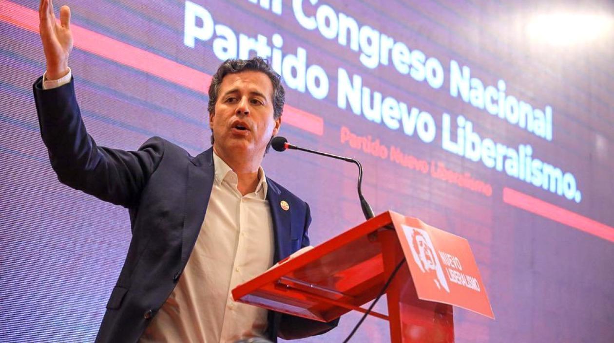 Juan Manuel Galán durante el III Congreso de su partido.