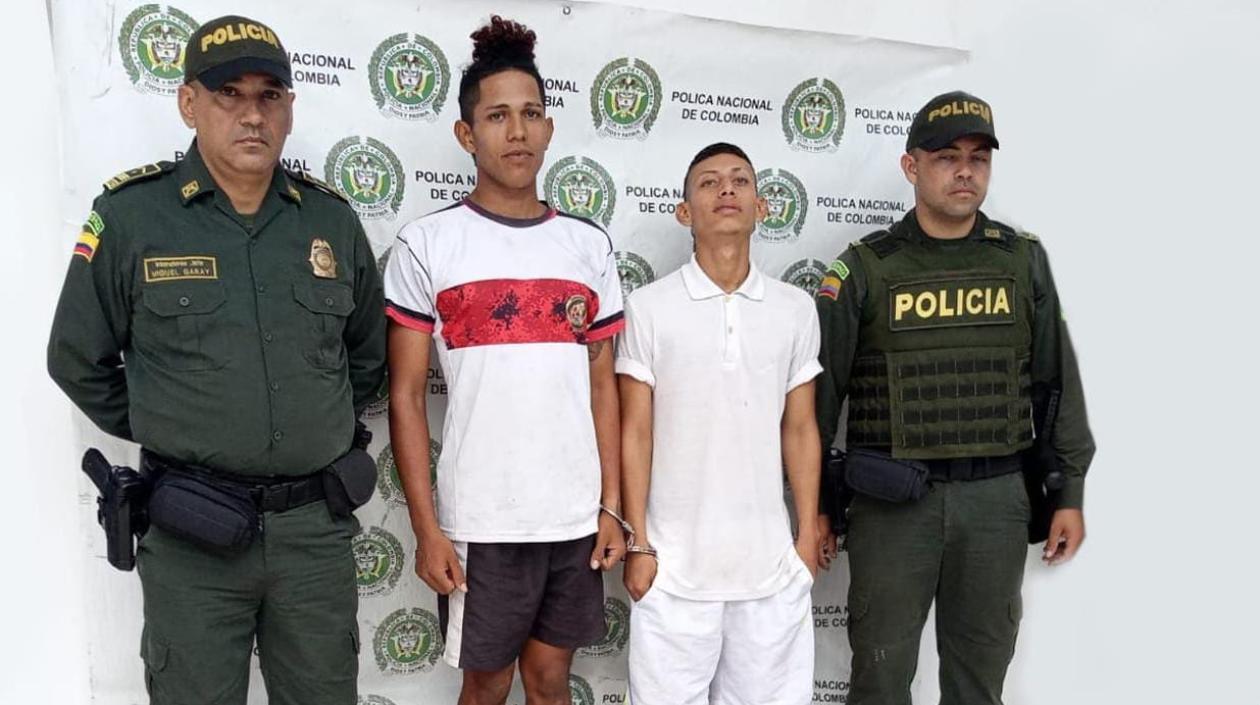 Los capturados, Miguel Gnecco Llerena y Wilmer Omar Domínguez Salazar