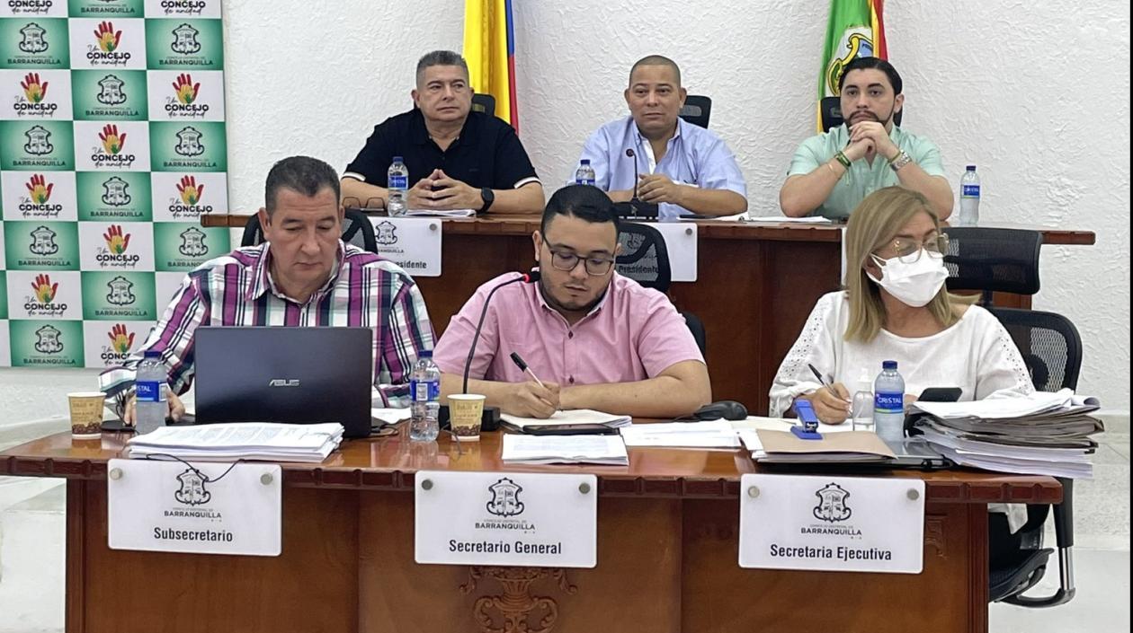 Mesa directiva del Concejo de Barranquilla.