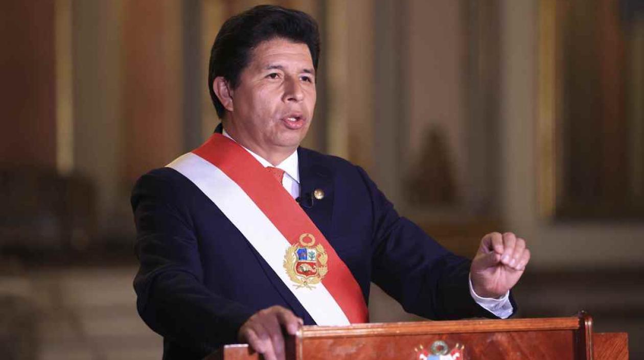 El presidente de Perú, Pedro Castillo.
