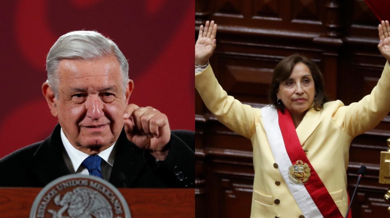 Andrés Manuel López Obrador y Dina Boluarte.