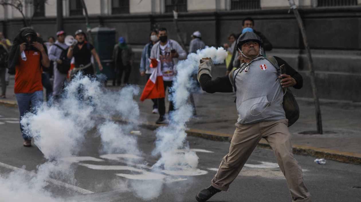 Protestas en Perú.