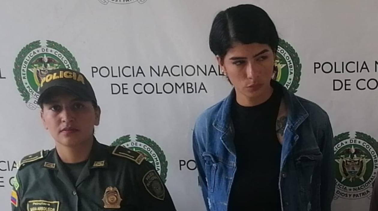 La capturada, Andreína Paola Escorcia Güette.
