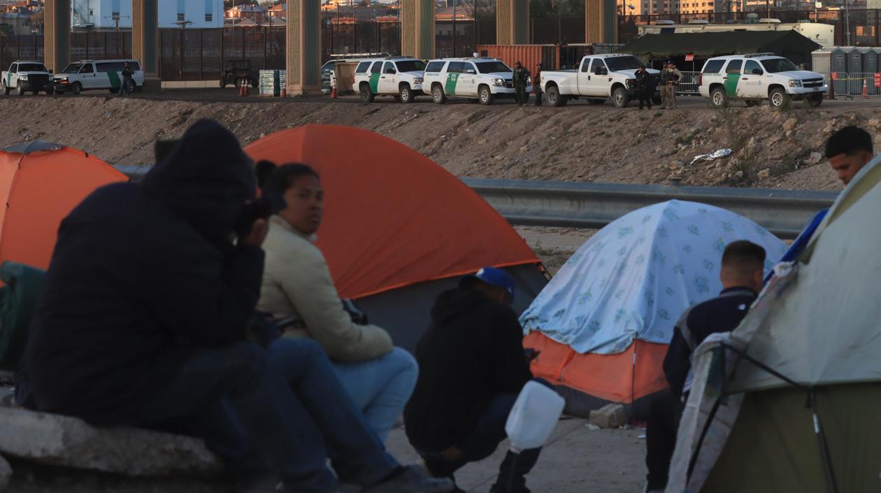 Migrantes en El Paso.