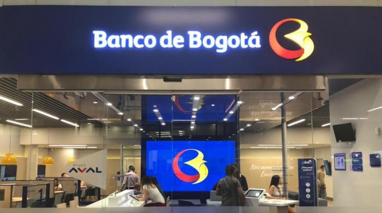 Una sucursal del Banco de Bogotá. 