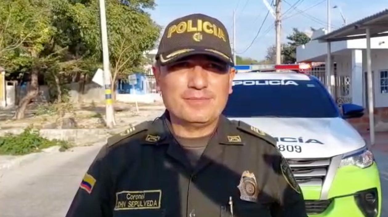 Coronel John Sepúlveda, subcomandante de la Policía Metropolitana. 