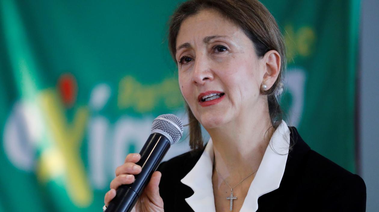 Íngrid Betancourt, candidata a la Presidencia por Oxígeno Verde.