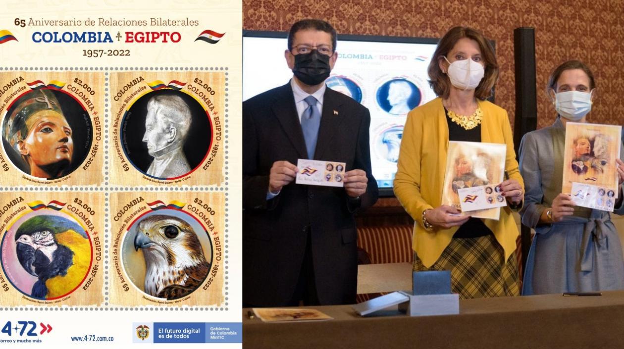 La Vicepresidente y Canciller, Marta Lucía Ramírez, lideró el evento de lanzamiento del sello postal conmemorativo. 