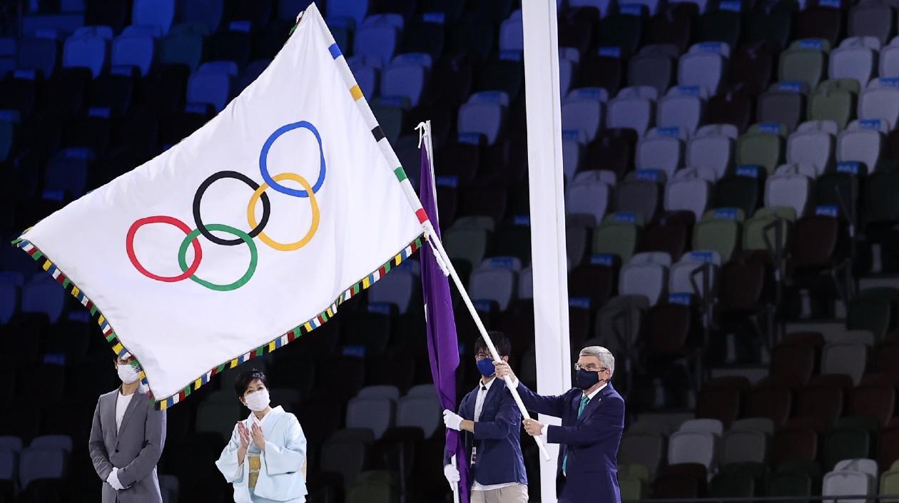Bandera olímpica. 