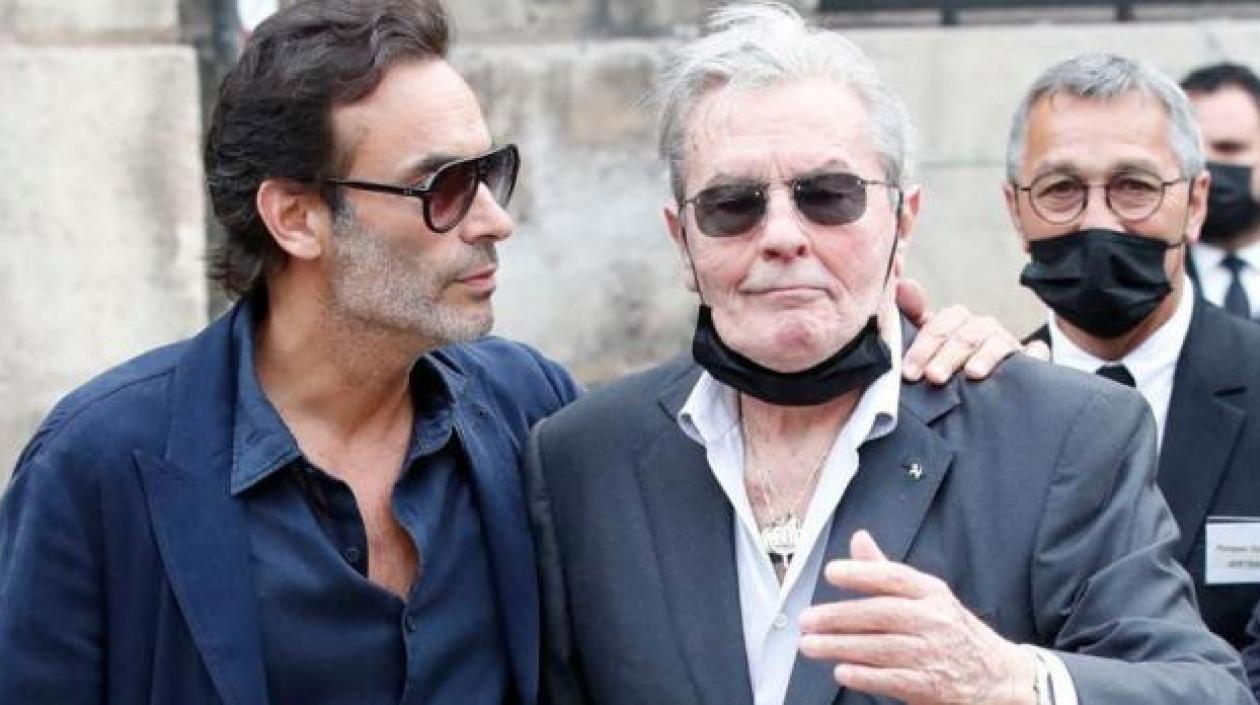 Anthony y su padre Alain Delon.