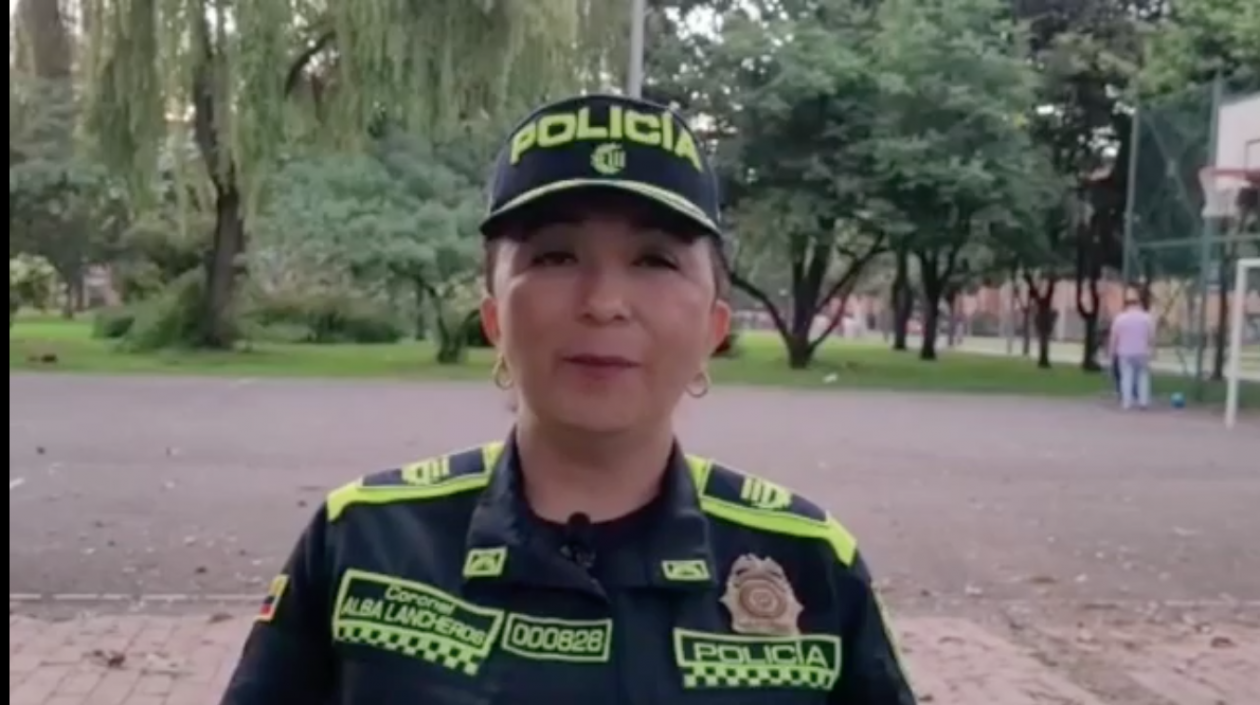 Coronel Alba Lancheros, Jefe de Talento Humano de la Policía Metropolitana de Bogotá. 