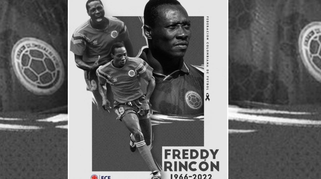 Freddy Rincón, exfutbolista fallecido.