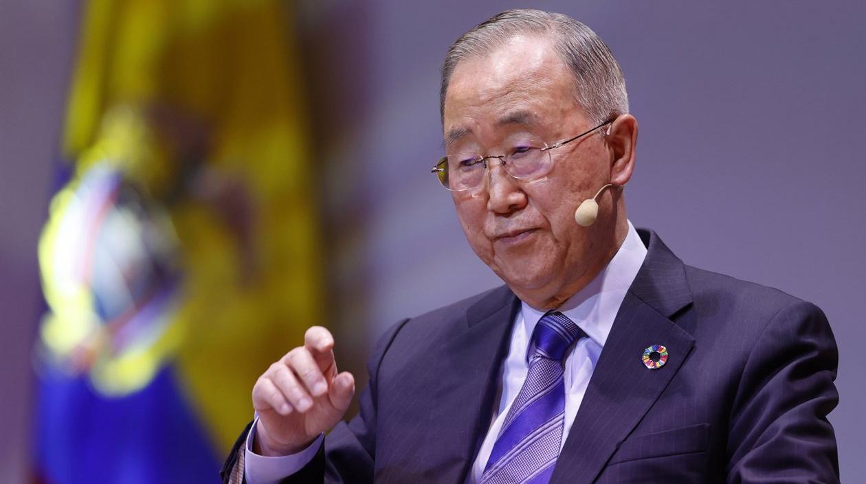 El exsecretario general de la ONU Ban Ki-moon.