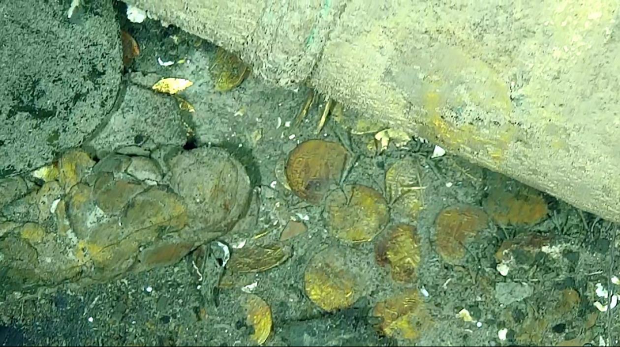 Hallazgos encontrados durante la búsqueda de los restos del galeón San José 