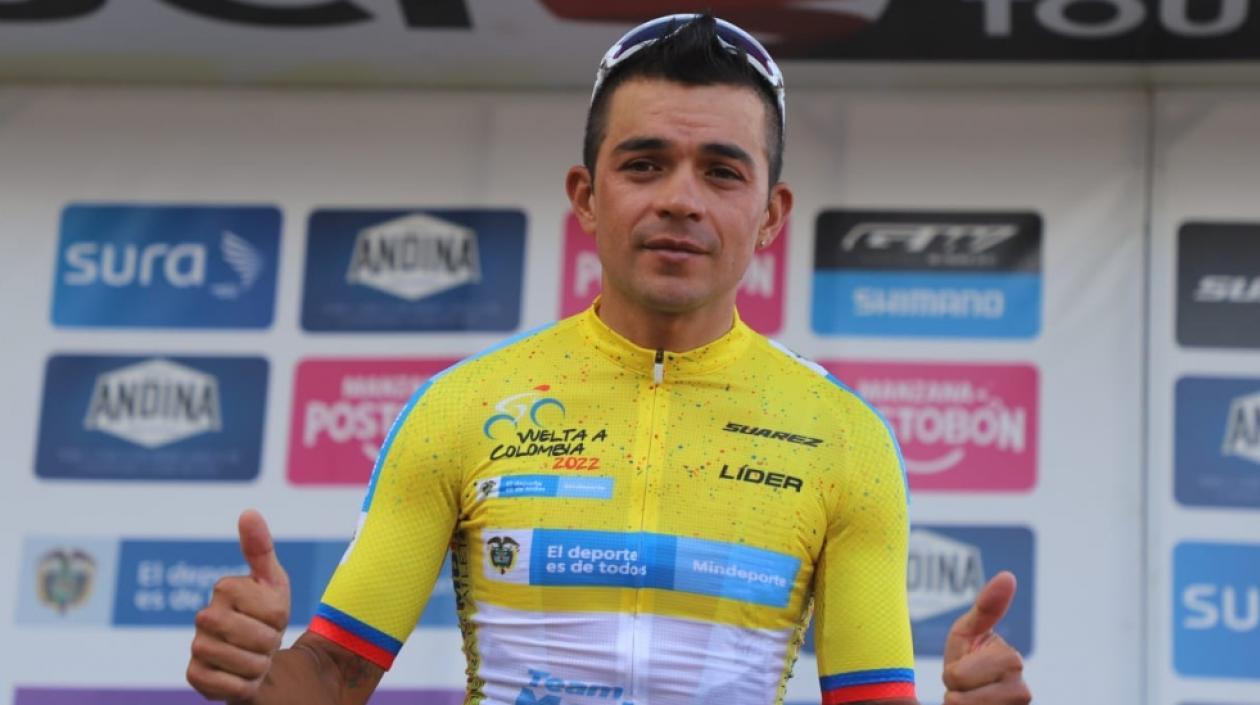 Fabio Duarte, campeón de la Vuelta a Colombia. 