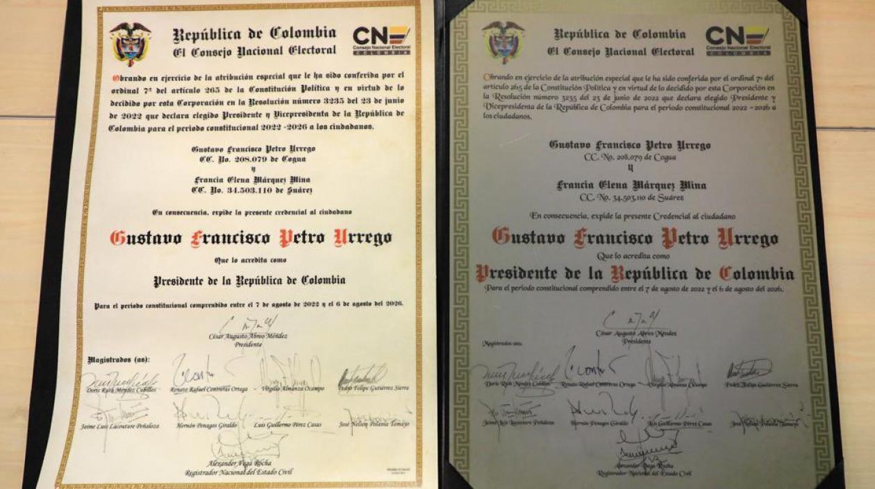 Consejo Nacional Electoral declara oficial la elección de Gustavo Petro y Francia  Márquez