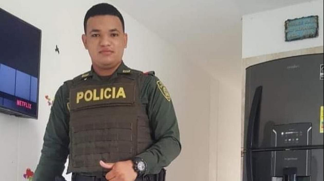 William Jesús Palacio Izquierdo, funcionario de la Policía asesinado. 