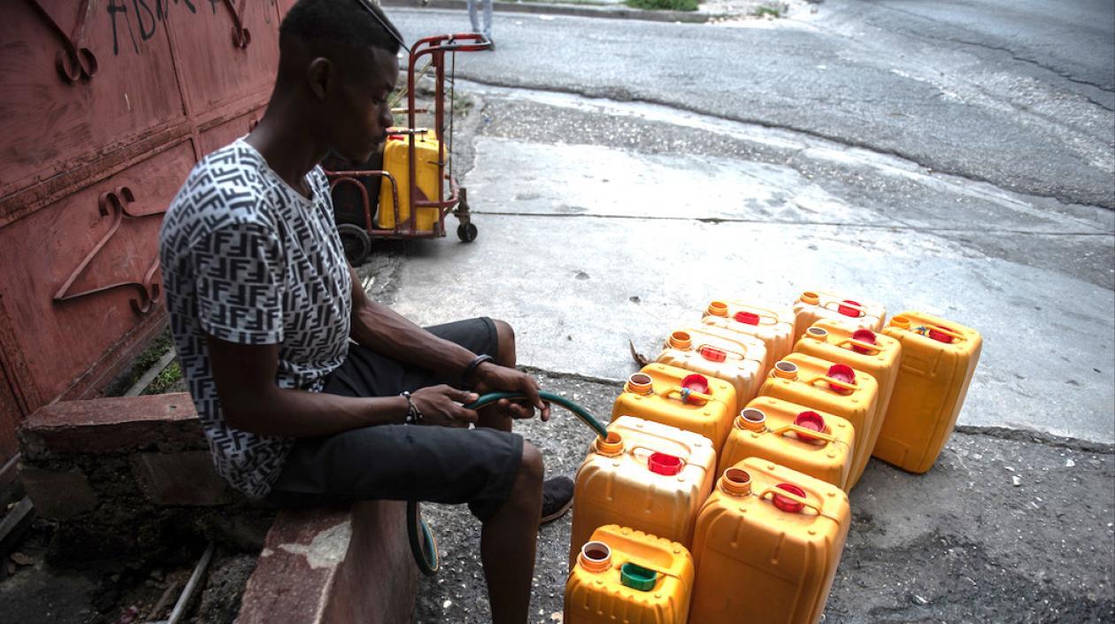 Escasez de gasolina en Haití.