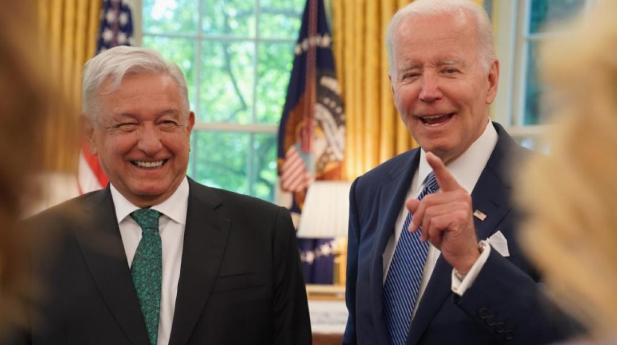 Hubo mucha cordialidad entre Andrés Manuel López Obrador y Joe Biden.