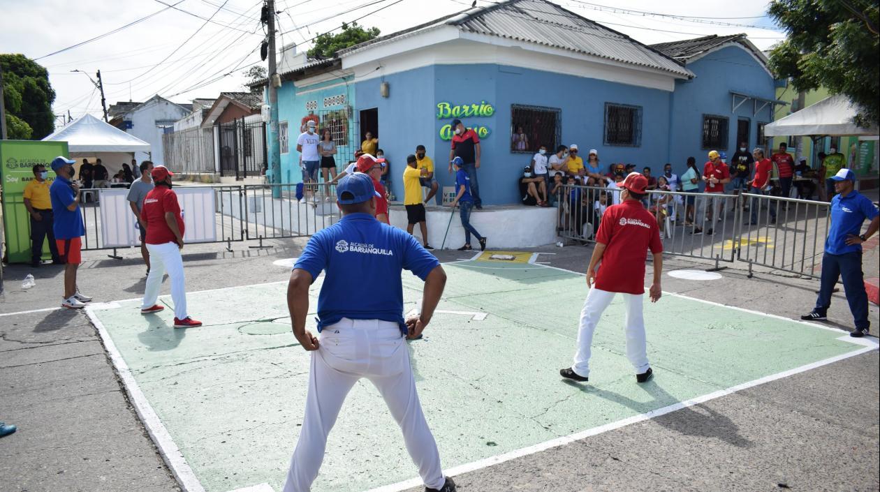 Practicantes de Chequita en Barranquilla. 