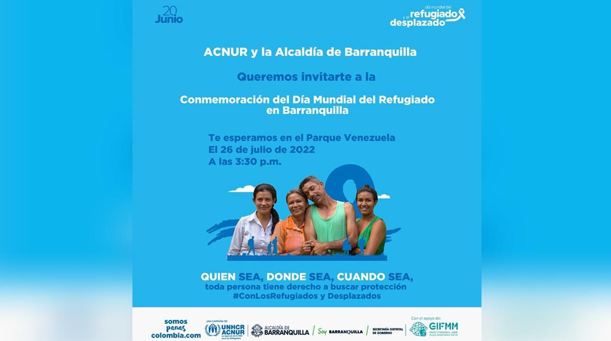 Día mundial del refugiado en Barranquilla. 