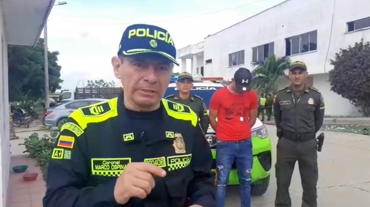 Coronel Marco Ospino, Subcomandante de la Policía Metropolitana de Barranquilla.