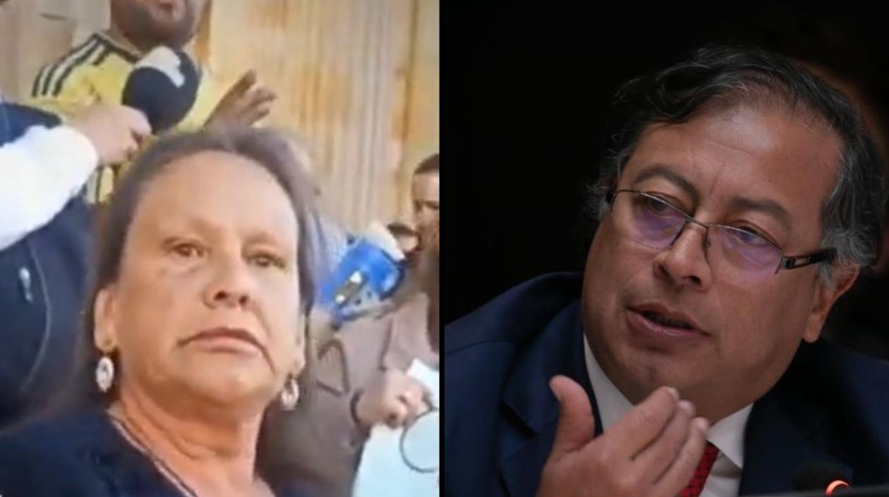 Mujer que atacó a Francia Márquez y el Presidente Gustavo Petro.