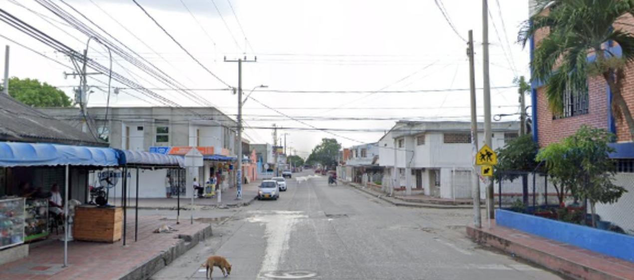 Calle 26 con carrera 13, en el barrio Las Nieves, donde ocurrió el ataque a bala.