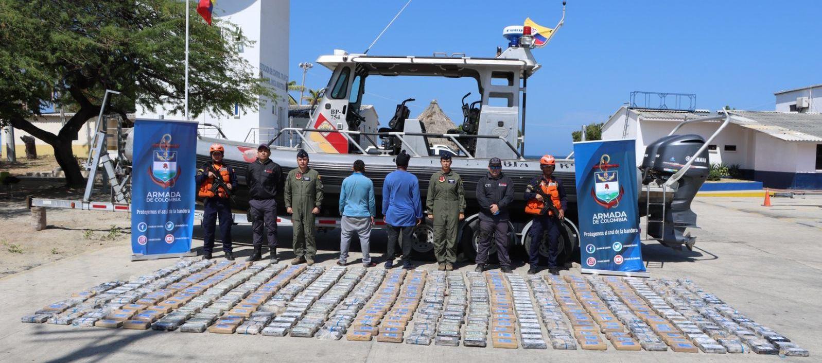 Cocaína incautada cerca a Puerto Bolívar y capturados