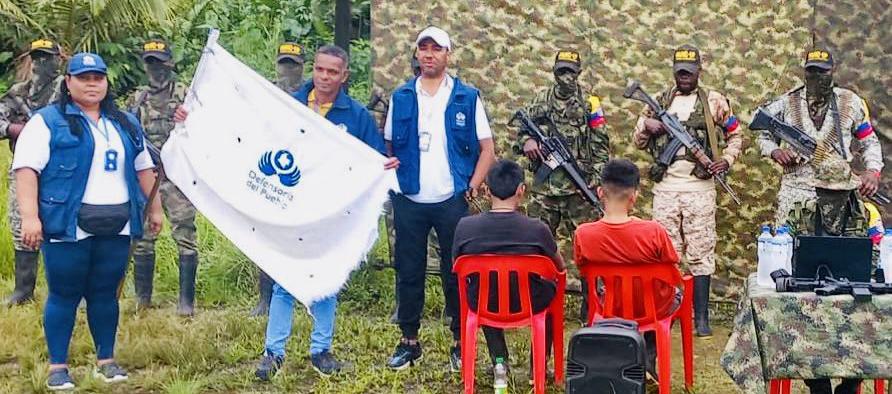 Adolescentes liberados por Disidencias de las FARC.