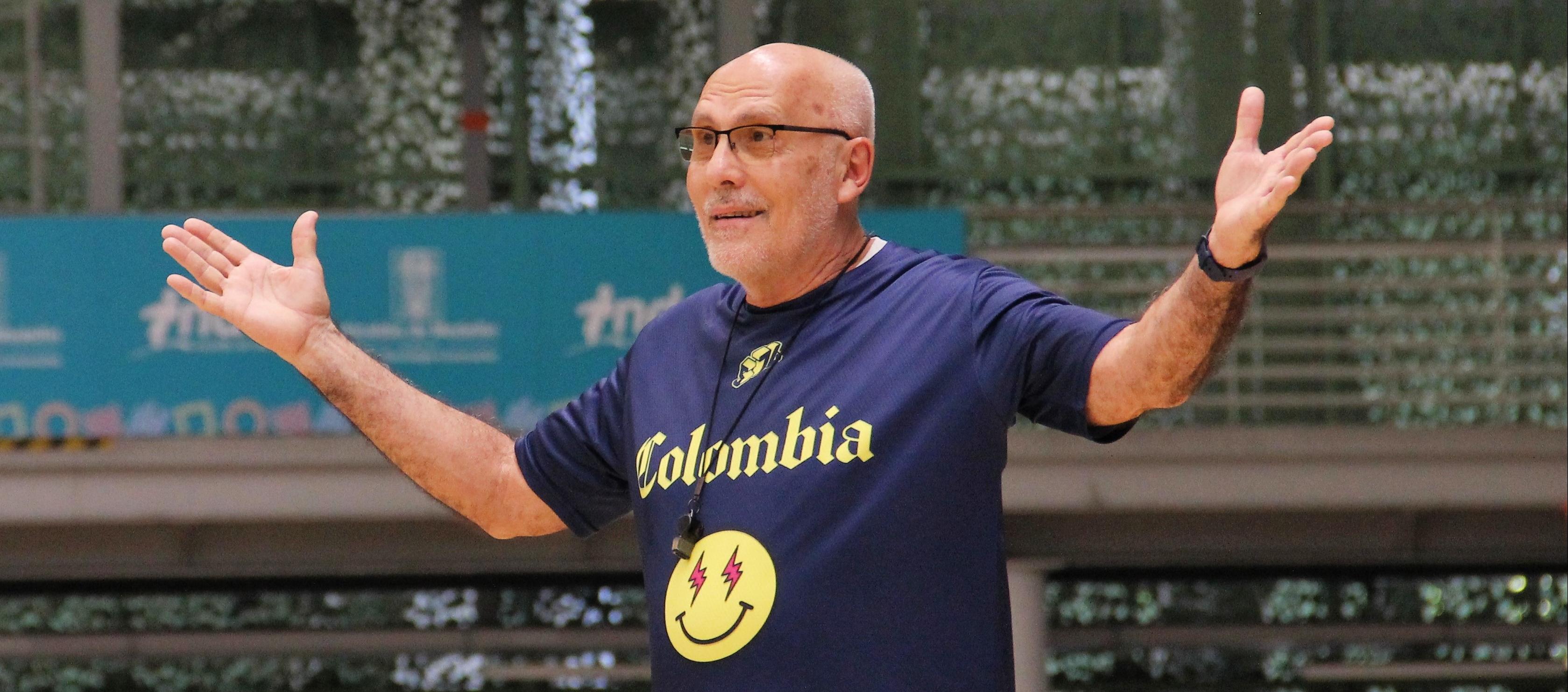Guillermo Moreno, entrenador de la Selección Colombia de baloncesto.