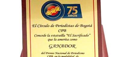 Premio Nacional de Periodismo CPB.