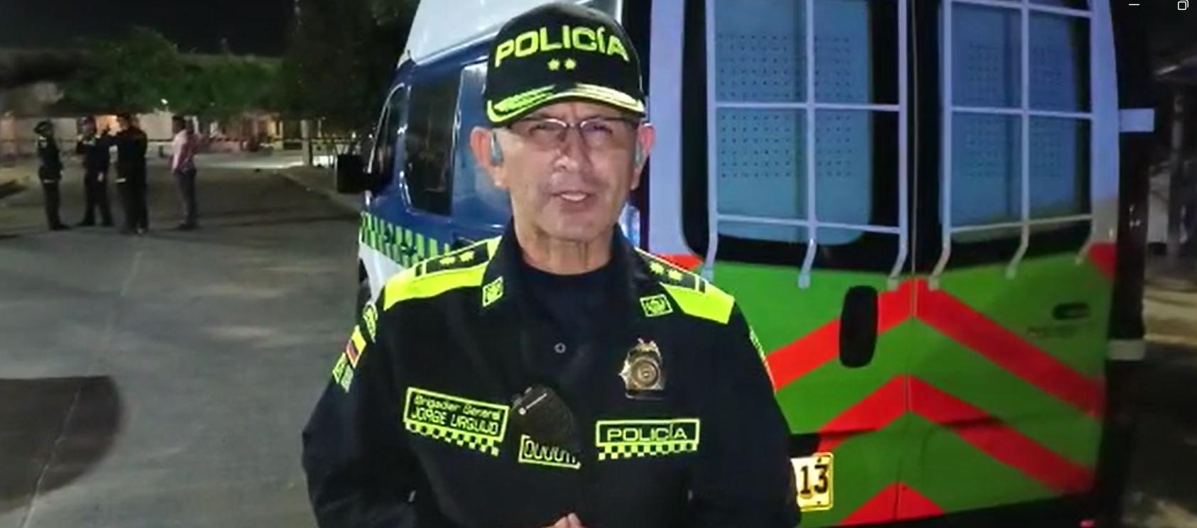 General Jorge Urquijo, Comandante de la Policía Metropolitana de Barranquilla.