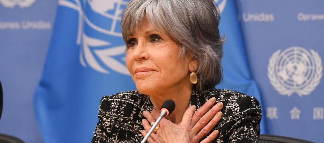 La activista y estrella de Hollywood Jane Fonda 