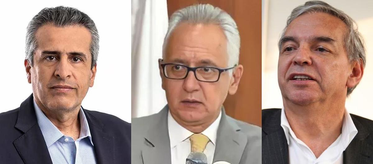 Los nuevos ministros Luis Fernando Velasco, Guillermo Alfonso Jaramillo y Ricardo Bonilla. 