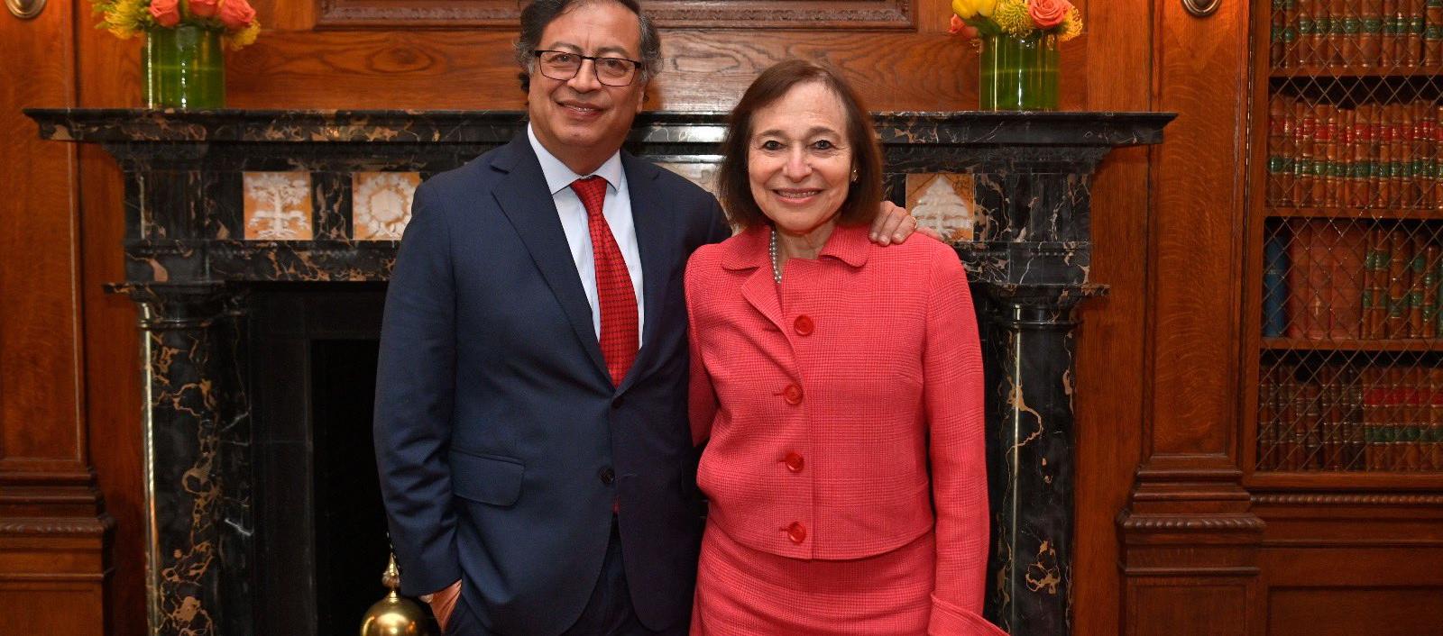 El Presidente Gustavo Petro se reunió este lunes con  Susan Segal, presidenta y CEO del Americas Society/Council of the Americas