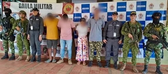 Capturados en Antioquia por tráfico de insumos de guerra del Clan del Golfo