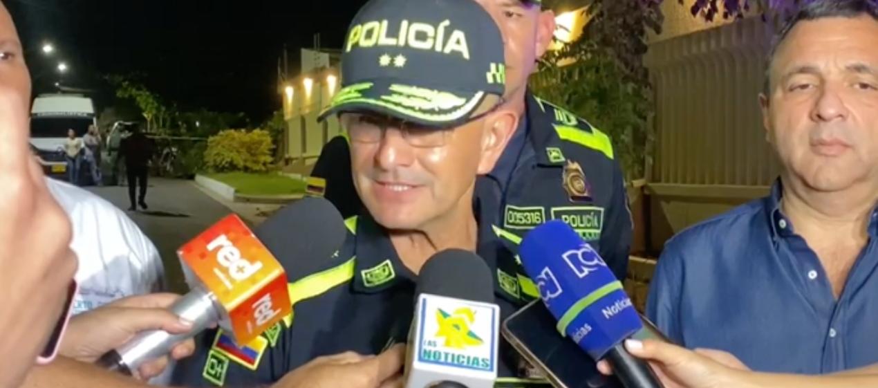 General Jorge Urquijo, comandante de la Policía Metropolitana de Barranquilla. 