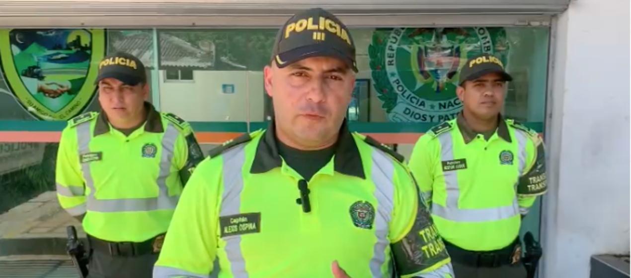 Capitán Alexis Ospina, Subjefe de la Policía de Tránsito y Transporte