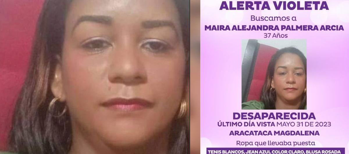 Mayra Alejandra Palmera, desaparecida en Aracataca, Magdalena