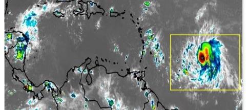 Paso de la tormenta Bret por La Guajira.