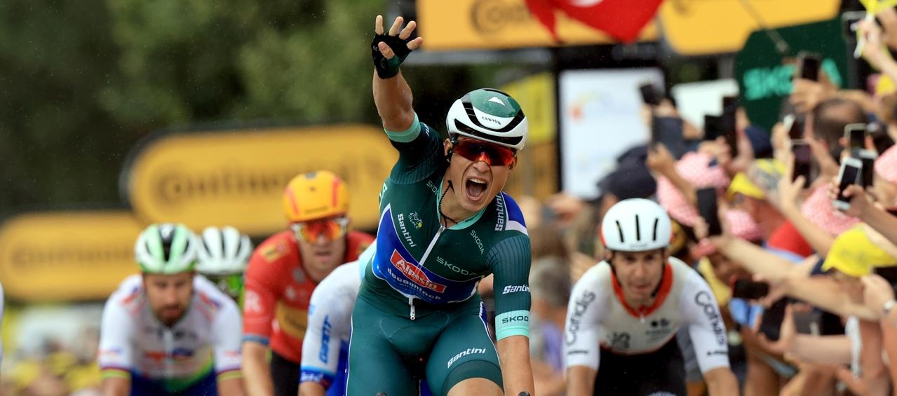 El belga Jasper Philipsen, ganador de la undécima etapa del Tour de Francia. 