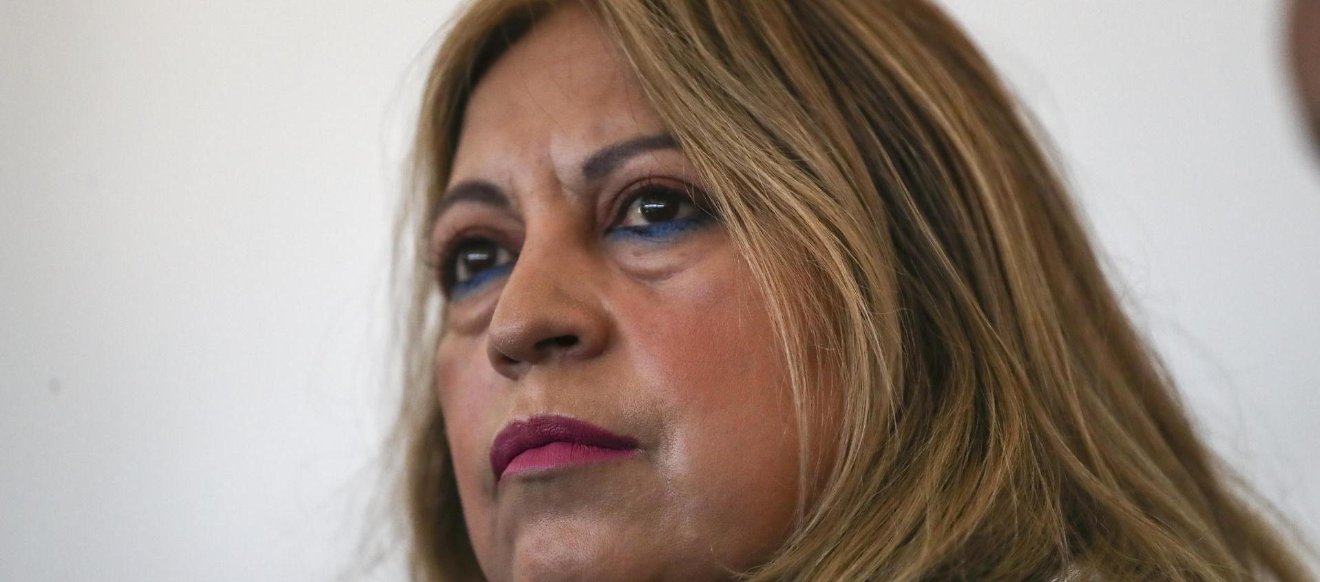 Patricia Villavicencio, hermana del candidato presidencial asesinado la semana pasada.
