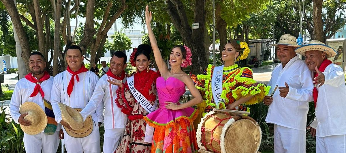 La reina del Carnaval de Barranquilla 2024, Melissa Cure, acompañó a las participantes en el concurso.