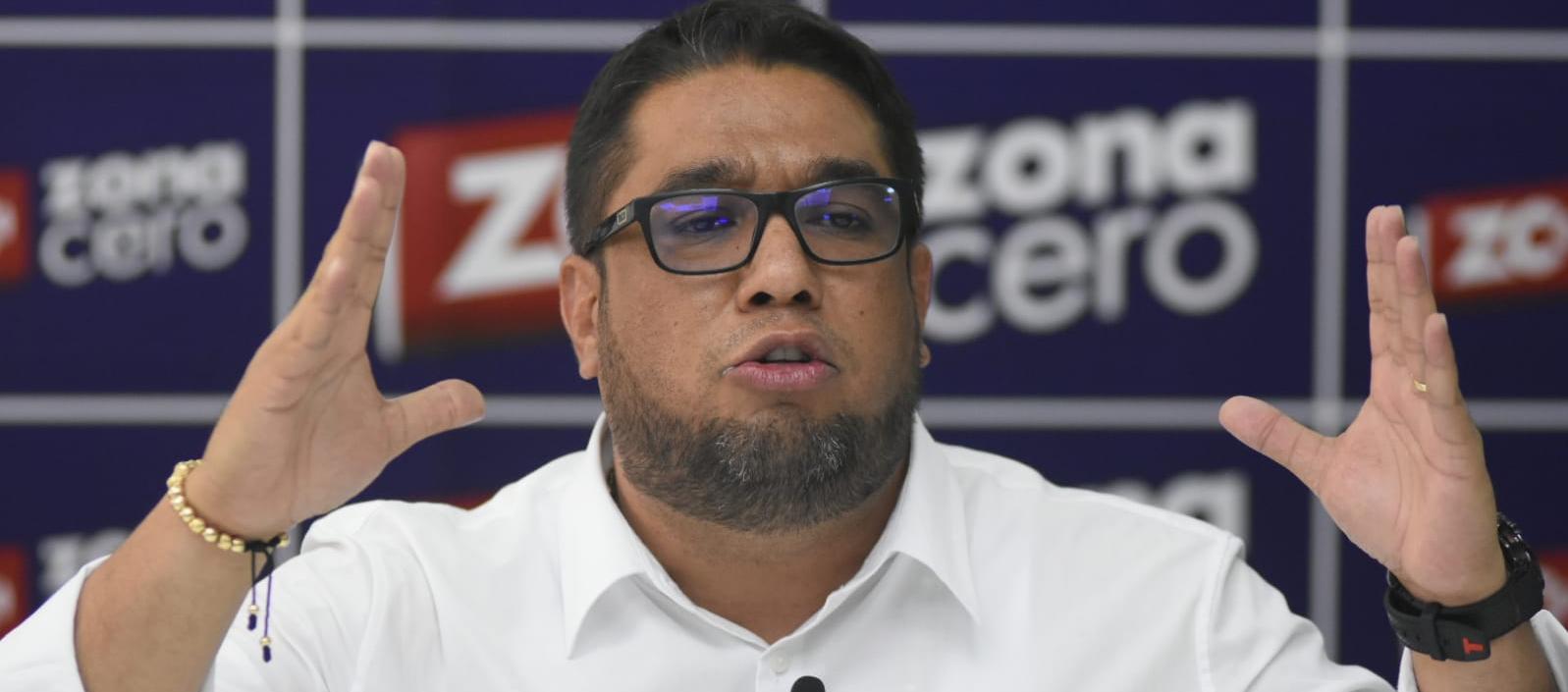 Plinio Cedeño Gómez, candidato a la Alcaldía de Puerto Colombia, en la entrevista con Zona Cero