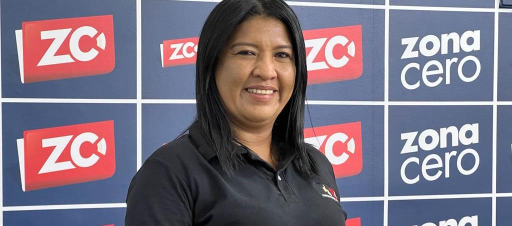 Yenis Orozco Bonett, candidata a la Alcaldía de Malambo en la sala de redacción de Zona Cero