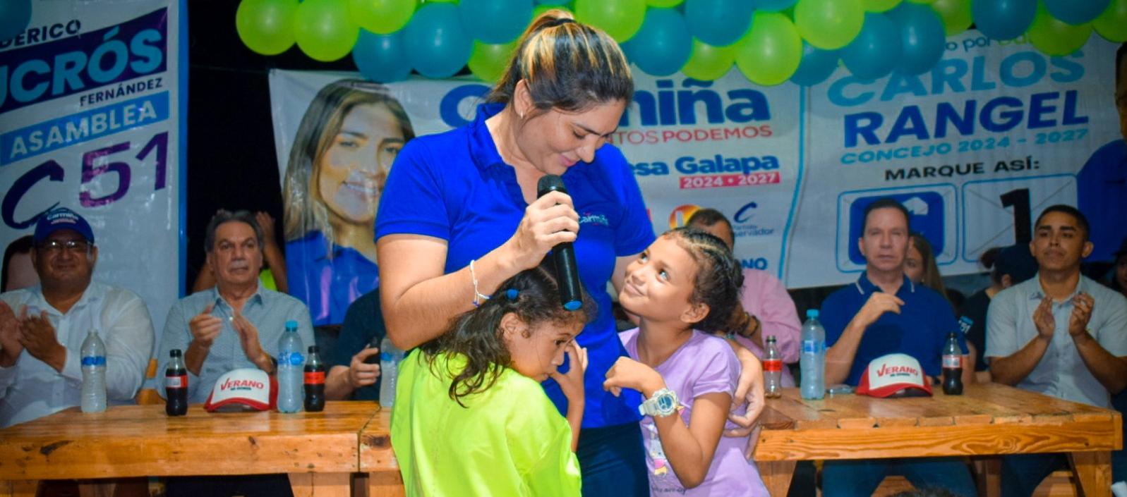 Candidata a la Alcaldía de Galapa, Carmiña Navarro.