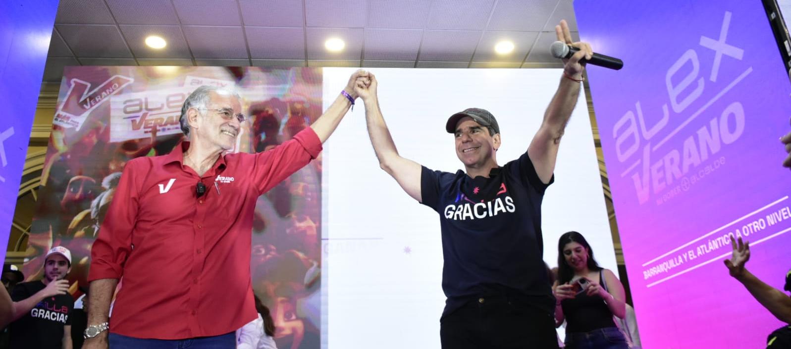 Eduardo Verano, Gobernador electo del Atlántico, y Alex Char, Alcalde electo de Barranquilla.