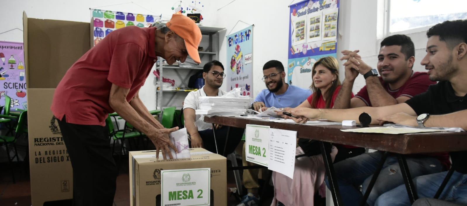 Jornada de votación en tranquilidad este domingo en Barranquilla. 